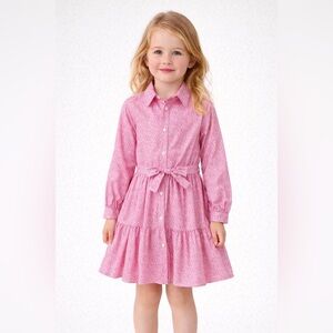 NWT: Ralph Lauren Pink Floral Kids Dress